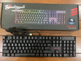  1 Redragon K551RGB MITRA RGB LED Backlit Mechanical Keyboard with Blue Switches
