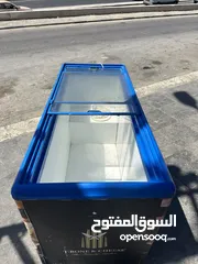  6 فريزر بطح وارد اوروبي حجم 450 لتر توفير طاقة A+ تبريد ممتاز  كمبرسير embarco للبيع بسعر حرق