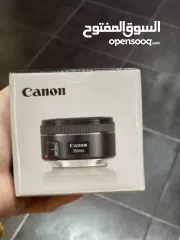  1 Canon 50mm f/1.8 Stm جديدة