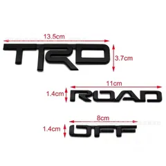  5 ملصق أسود TRD off road