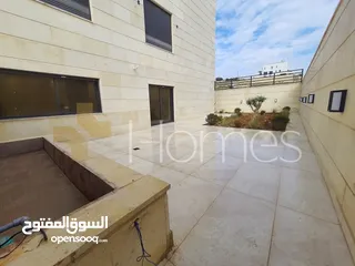  4 شقة مع حديقة للبيع في رجم عميش بمساحة بناء 193م