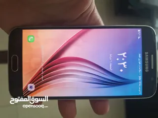  6 تلفون سامسونج كالاكسي  مستعمل بحالة ممتازة للبيع  S6