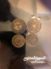  13 مجموعه عملات مصريه قديمه ورقيه ومعدنيه بفئات مختلفه