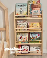  8 مكتبات قصص ستاند كتب خشب اطفال