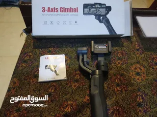  1 3-axis gimbal for smartphone and action cameras