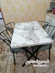  8 قنفات +طاوله طعام + كعده عربيه