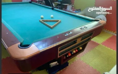  1 طاوله بلياردو مستعمل 9قدم