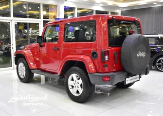  14 Jeep Wrangler Sahara ( 2014 Model ) in Red Color GCC Specs
