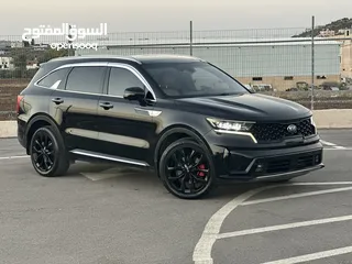  6 كايا سورينتو /2020 فل الفل  فتحة سقف بانوراما  2x4 ///200Hp  ديزل  2200cc  فل الفل مسكر بلاك