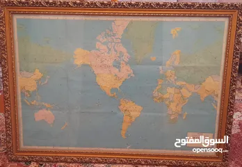  1 كاترو اطار خريطة العالم