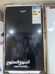  9 ثلاجه سامكس 91 ليتر واسعه لون اسود مميز وسلفر.  بسعر حرق