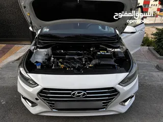  4 هونداي أكسنت 2019(استعمال ربة منزل) وارد أمريكي نظيفة جداً