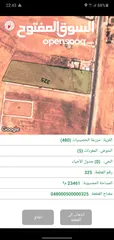  1 ارض للبيع 23 دنم من المالك مباشرة في المفرق على طريق الخالدية (مزرعة الحصينيات - قرب مزارع الدلتا)