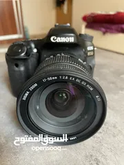  4 ‎كاميرا 80d Canon + lence 17 - 50 Sigma - Art - F2.8