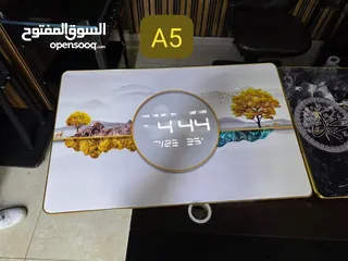  3 برواز مميز جدا مع ساعة ديجتال تعرض الوقت والتاريخ ودرجة الحرارة مرفق سلك الكهرباء وبراغي التثبيت .