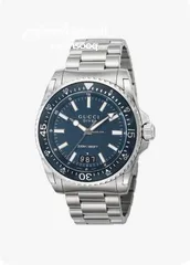  1 Original Gucci Dive 136203 Blue Silver-Tone Men’s Watch