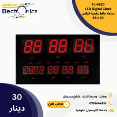  1 ساعة حائط رقمية قياس 48x30