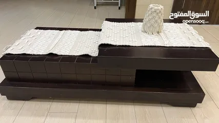  3 طاولة سفرة +طاولة قعدة مع درج