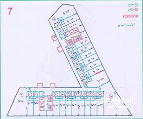  9 مكتب للبيع مساحة 63م قرب الدوار السابع بمجمع قيد الانشاء  (شركة حسين الحسيني للإسكان)