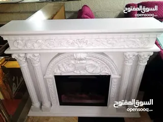  2 مدفئة مدخل فير بليس تدفئة واجهة fire place