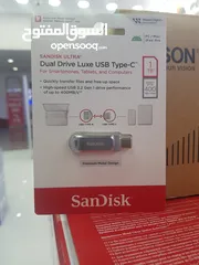  1 Sandisk 1TB dual drive luxe USB type-c flash drive 3.2 gen