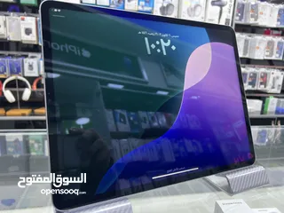  6 iPad Pro 2022 (12.9 inch ) WIFI + Cellular  ايباد برو 2022 معالج M2 مستعمل بحالة الوكالة  مع خط