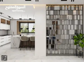  1 شقة مميزة بإطلالة مميزة مشطبة لغاية القصارة مع تصميم ديكور داخلي