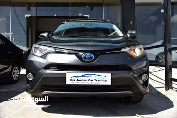  2 تويوتا راف فور هايبرد بحالة الوكالة فل اضافات Toyota Rav4 XLE Hybrid 2017