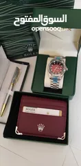  2 ساعات مع محفظه وقلم  مع كامل المرفقات ماركة .. ROLEX  جودة ممتازه