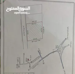 1 ارض للايجار 1000 متر طريق جامعة ناصر