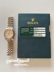  1 Rolex date just rose gold jubilee with diamonds