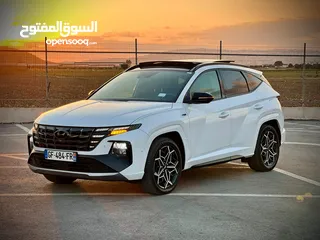  4 هونداي توسان N-Line Plug In  /2022  فل الفل فتحة سقف بانوراما  فل مسكر