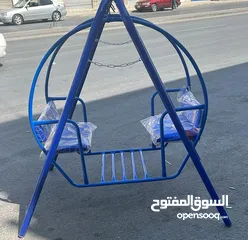  2 مرجيحة مزدوجة للاطفال   تمنح الطفل جوا من المتعة واللعب  مرجيحه حديد بمواصفات عاليه وتصنيع