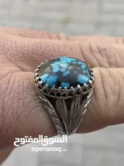  2 خاتم فيروز حجر اصلي