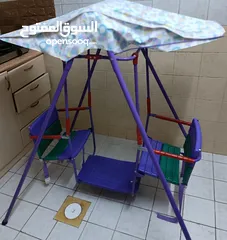 6 Kids foldable swing with 2 Seats and Baby cot with Mattress available for sale each 150
