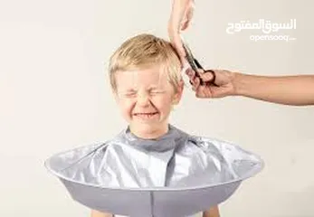  6 مريول  حلاقة اللحيه و الشعر بدون سقوط على المغسله والارض حلاقه ذقن و لحيه و راس بنظافه و وقايه تامه