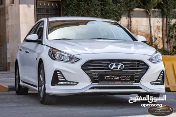  5 Hyundai Sonata 2019   السيارة بحالة ممتازة جدا