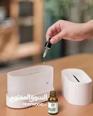  4 وفرنالكم مبخرة اللهب تصميم على شكل لهب الشعلة 3D  شبه الحقيقي تعمل على وصلة شحن(مُرفقه)