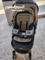  6 عربايه أطفال جرأكو 3 في 1 بحاله ممتازه مع كار سير للسياره نوع فخم