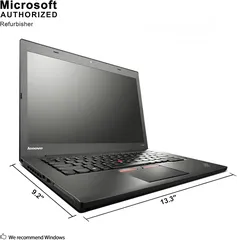  2 Lenovo ThinkPad T450 Business Laptop, Intel Core i5-5th Gen. CPU, 8GB RAM, 256GB SSD, 14.1 فقط 175 د