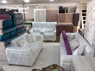  16 غرفه نوم كامله مع الفرشه وملحق وبنش قدام التخت جديد
