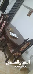  2 طاوله سفره للبيع مستعمله لون بني