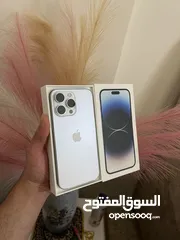  1 ايفون 14 برو ماكس بحالة الجديد ولا خدش وكاله   بطارية 91 وارد شرق اوسط كامل اغراضه
