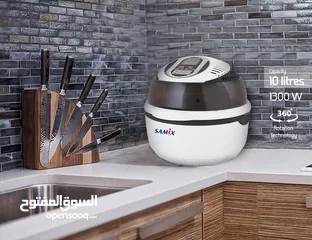  3 قلاية ساميكس الهوائية 10 لتر كفالة سنة كاملة بسعر مغري جدا
