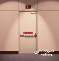  1 باب طوارئ ابواب هروب ابواب مقاومة للحريق ابواب امان معتمدة
