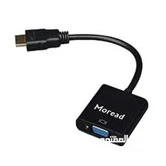  9 HDMI TO VGA ADAPTER MOREAD تحويلة من اتش دي ام اي  الى  في جي اه 