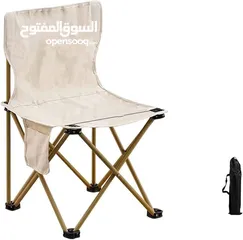  1 كرسي رحلات كرسي قابل للطب للرحلات مع شنطة هيكل معدني يتحمل اوزان احدث وارقى الموديلات