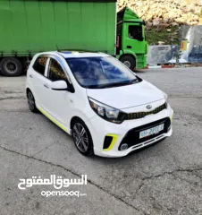  3 كيا بيكانتو 2018  GT فل اضافات فتحة سقف