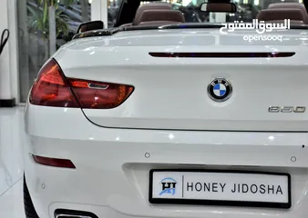  8 BMW 650i CONVERTIBLE ( 2011 Model ) in White Color GCC Specs