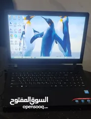 1 لابتوب LENOVO سلم شاشة 17 بوصة ويندوز7 شبه جديد